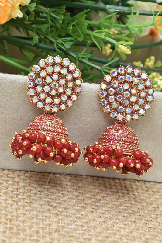 Earrings Jhumaki,Jumakas big,jhumkiyaan for women,Stylish partywear multicolored German silver earrings,big partywear bollywood style Earrings  