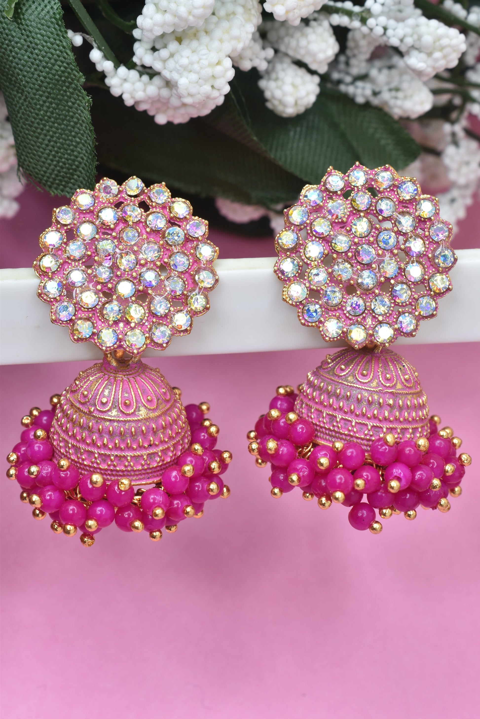 Earrings Jhumaki,Jumakas big,jhumkiyaan for women,Stylish partywear multicolored German silver earrings,big partywear bollywood style Earrings  