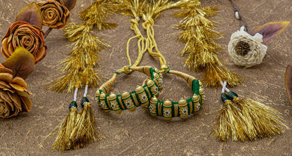 Traditional Minakari Work Rajputi Golden Bajuband