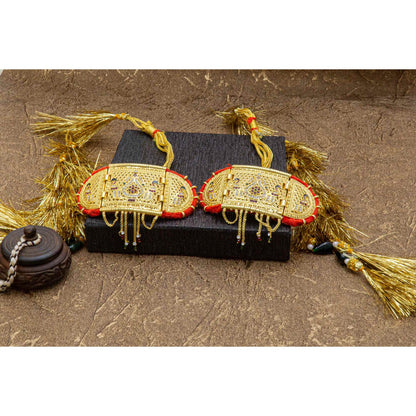 Traditional Minakari Work Rajputi Golden Bajuband