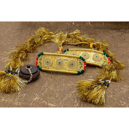 Traditional Minakari Work Rajputi Golden Bajuband