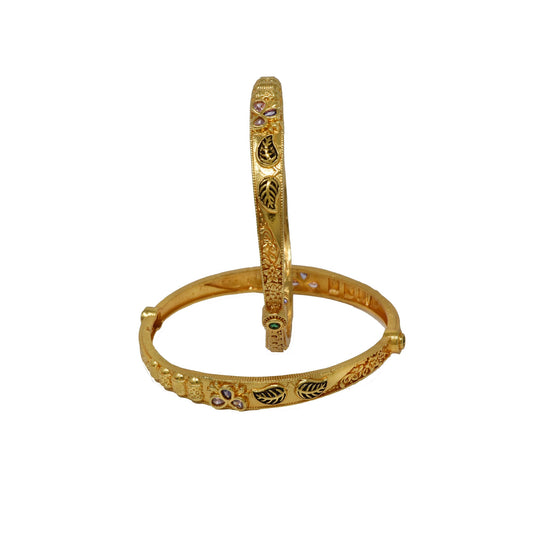 Elight Glittering Fusion Gold Plated Bangels and Bracelet