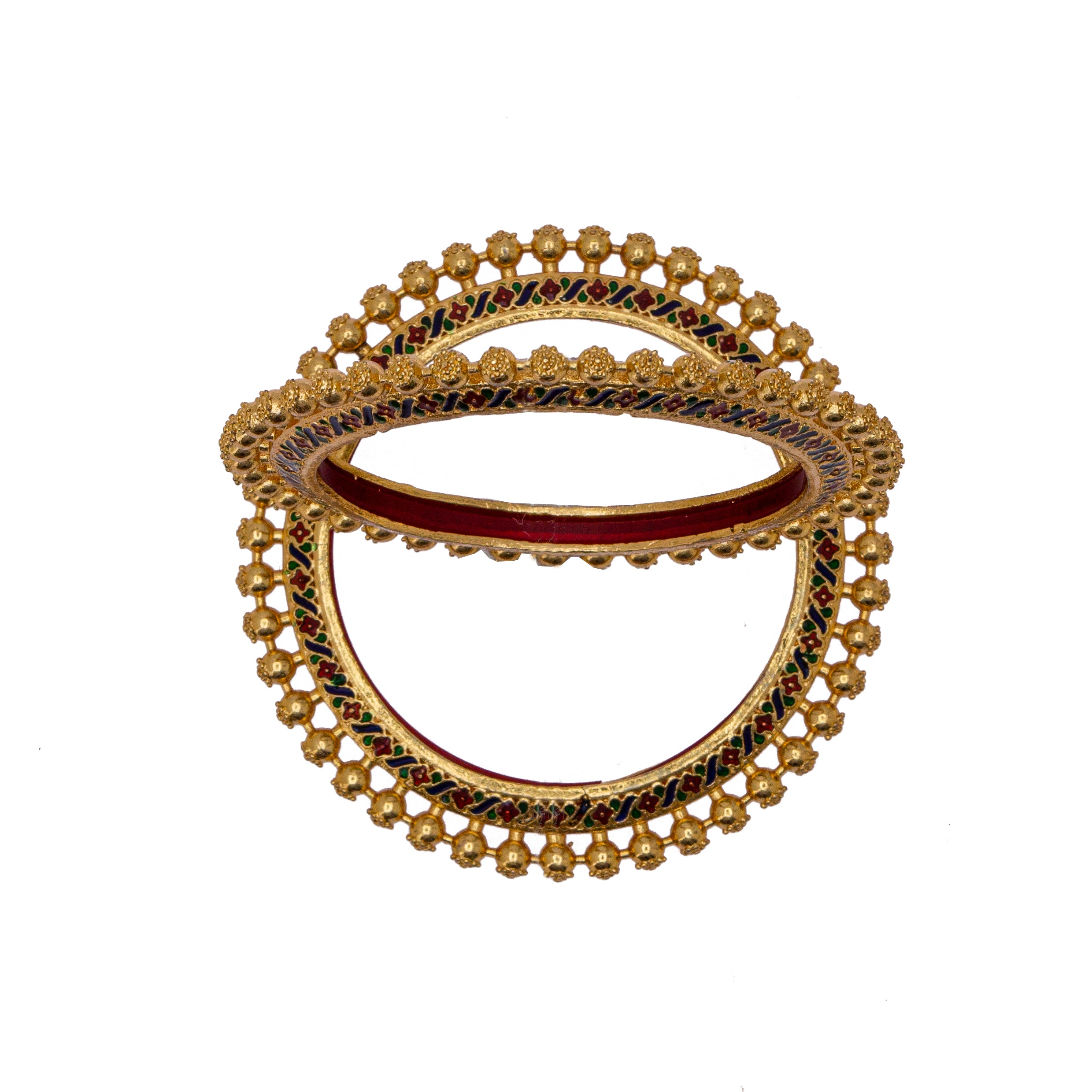 Stylish design Gold plated Kangan bangels set for women