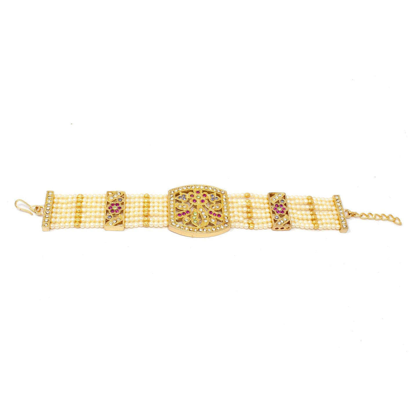 Ethnic Rajputi Pearl Bracelate For Women