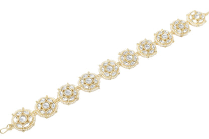 Rajputi Borla Mangtikka studded with Pearl Stone for women