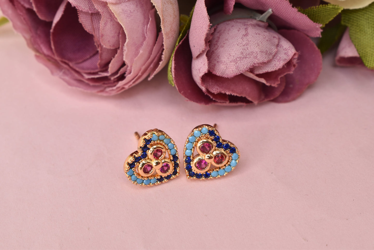 Rose gold plated earrings,bali earrings,stud,huggis,Jhumaka,jhumki big earrings,long earrings,earrings for girls,partywear earrings,bollywood earrings,wedding earrings,heavy designer earrings,