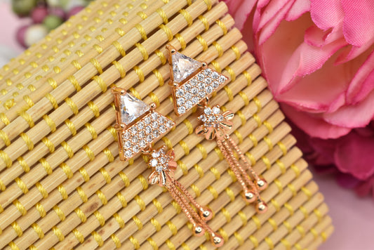 Rose gold plated earrings,bali earrings,stud,huggis,Jhumaka,jhumki big earrings,long earrings,earrings for girls,partywear earrings,bollywood earrings,wedding earrings,heavy designer earrings,