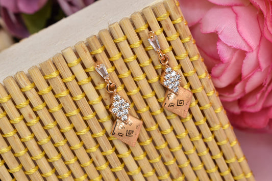 Rose gold plated earrings,bali earrings,stud,huggis,Jhumaka,jhumki big earrings,long earrings,earrings for girls,partywear earrings,bollywood earrings,wedding earrings,heavy designer earrings,