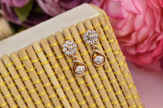 Rose gold plated earrings,bali earrings,stud,huggis,Jhumaka,jhumki big earrings,long earrings,earrings for girls,partywear earrings,bollywood earrings,wedding earrings,heavy designer earrings,