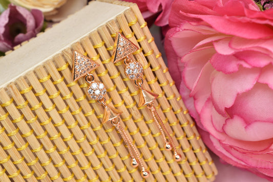 Rose gold plated earrings,bali earrings,stud,huggis,Jhumaka,jhumki big earrings,long earrings,earrings for girls,partywear earrings,bollywood earrings,wedding earrings,heavy designer earrings,