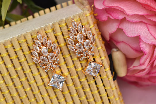 Rose gold plated earrings,bali earrings,stud,huggis,Jhumaka,jhumki big earrings,long earrings,earrings for girls,partywear earrings,bollywood earrings,wedding earrings,heavy designer earrings,