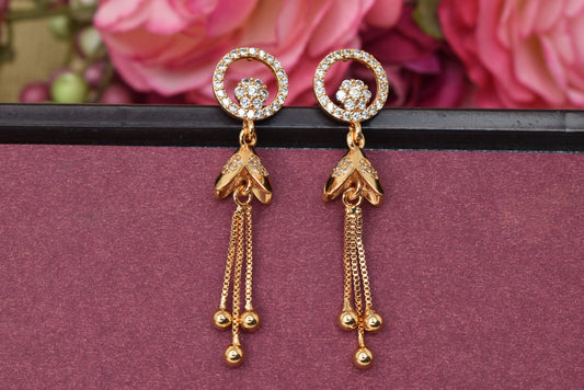 Rose gold plated earrings,bali earrings,stud,huggis,Jhumaka,jhumki big earrings,long earrings,earrings for girls,partywear earrings,bollywood earrings,wedding earrings,heavy designer earrings,