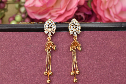 Rose gold plated earrings,bali earrings,stud,huggis,Jhumaka,jhumki big earrings,long earrings,earrings for girls,partywear earrings,bollywood earrings,wedding earrings,heavy designer earrings,