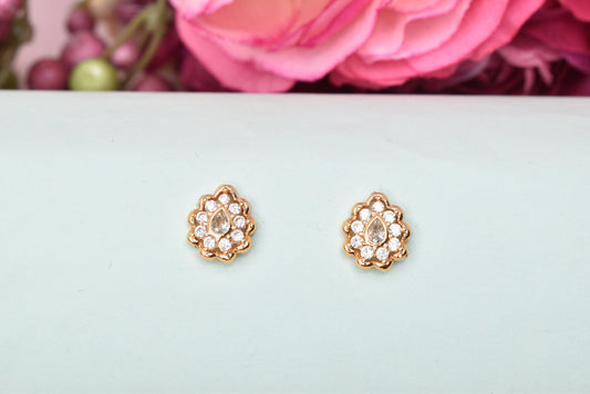 Rose gold plated earrings,bali earrings,stud,huggis,Jhumaka,jhumki big earrings,long earrings,earrings for girls,partywear earrings,bollywood earrings,wedding earrings,heavy designer earrings,