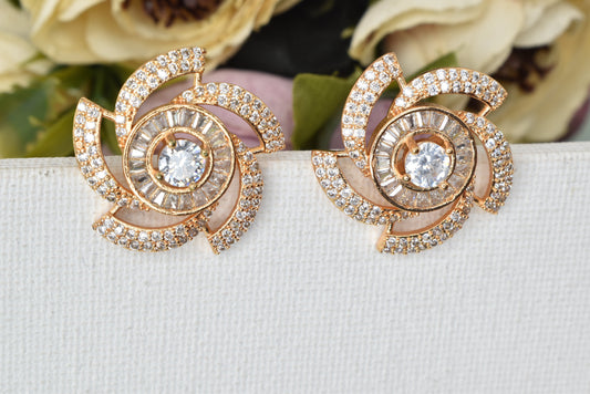 Rose gold plated earrings,bali earrings,stud,huggis,Jhumaka,jhumki big earrings,long earrings,earrings for girls,partywear earrings,bollywood earrings,wedding earrings,heavy designer earrings,