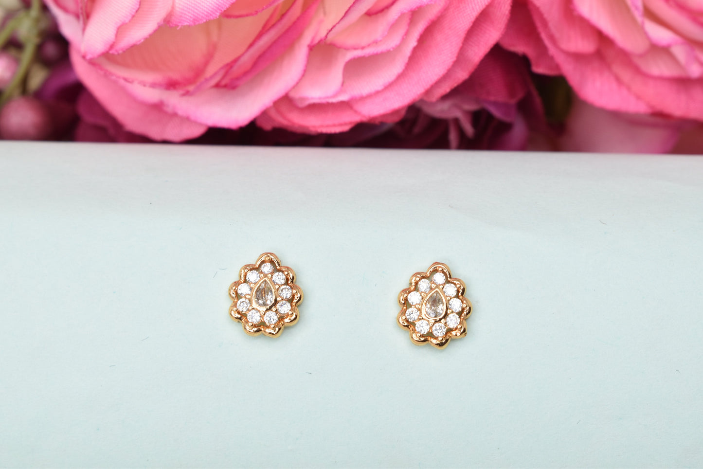 Rose gold plated earrings,bali earrings,stud,huggis,Jhumaka,jhumki big earrings,long earrings,earrings for girls,partywear earrings,bollywood earrings,wedding earrings,heavy designer earrings,