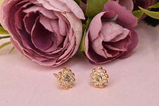 Rose gold plated earrings,bali earrings,stud,huggis,Jhumaka,jhumki big earrings,long earrings,earrings for girls,partywear earrings,bollywood earrings,wedding earrings,heavy designer earrings,