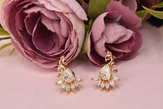 Rose gold plated earrings,bali earrings,stud,huggis,Jhumaka,jhumki big earrings,long earrings,earrings for girls,partywear earrings,bollywood earrings,wedding earrings,heavy designer earrings,