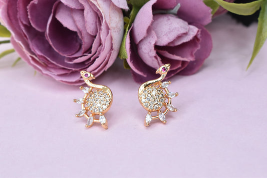 Rose gold plated earrings,bali earrings,stud,huggis,Jhumaka,jhumki big earrings,long earrings,earrings for girls,partywear earrings,bollywood earrings,wedding earrings,heavy designer earrings,