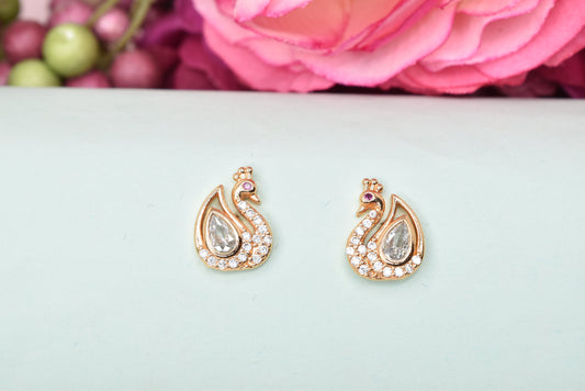 Rose gold plated earrings,bali earrings,stud,huggis,Jhumaka,jhumki big earrings,long earrings,earrings for girls,partywear earrings,bollywood earrings,wedding earrings,heavy designer earrings,