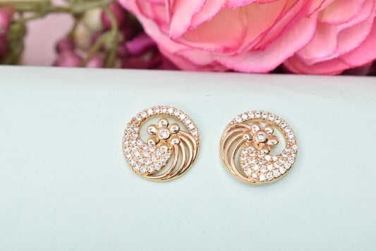 Rose gold plated earrings,bali earrings,stud,huggis,Jhumaka,jhumki big earrings,long earrings,earrings for girls,partywear earrings,bollywood earrings,wedding earrings,heavy designer earrings,