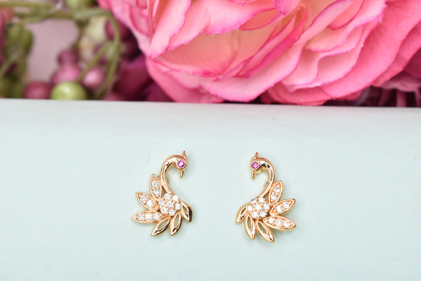 Rose gold plated earrings,bali earrings,stud,huggis,Jhumaka,jhumki big earrings,long earrings,earrings for girls,partywear earrings,bollywood earrings,wedding earrings,heavy designer earrings,