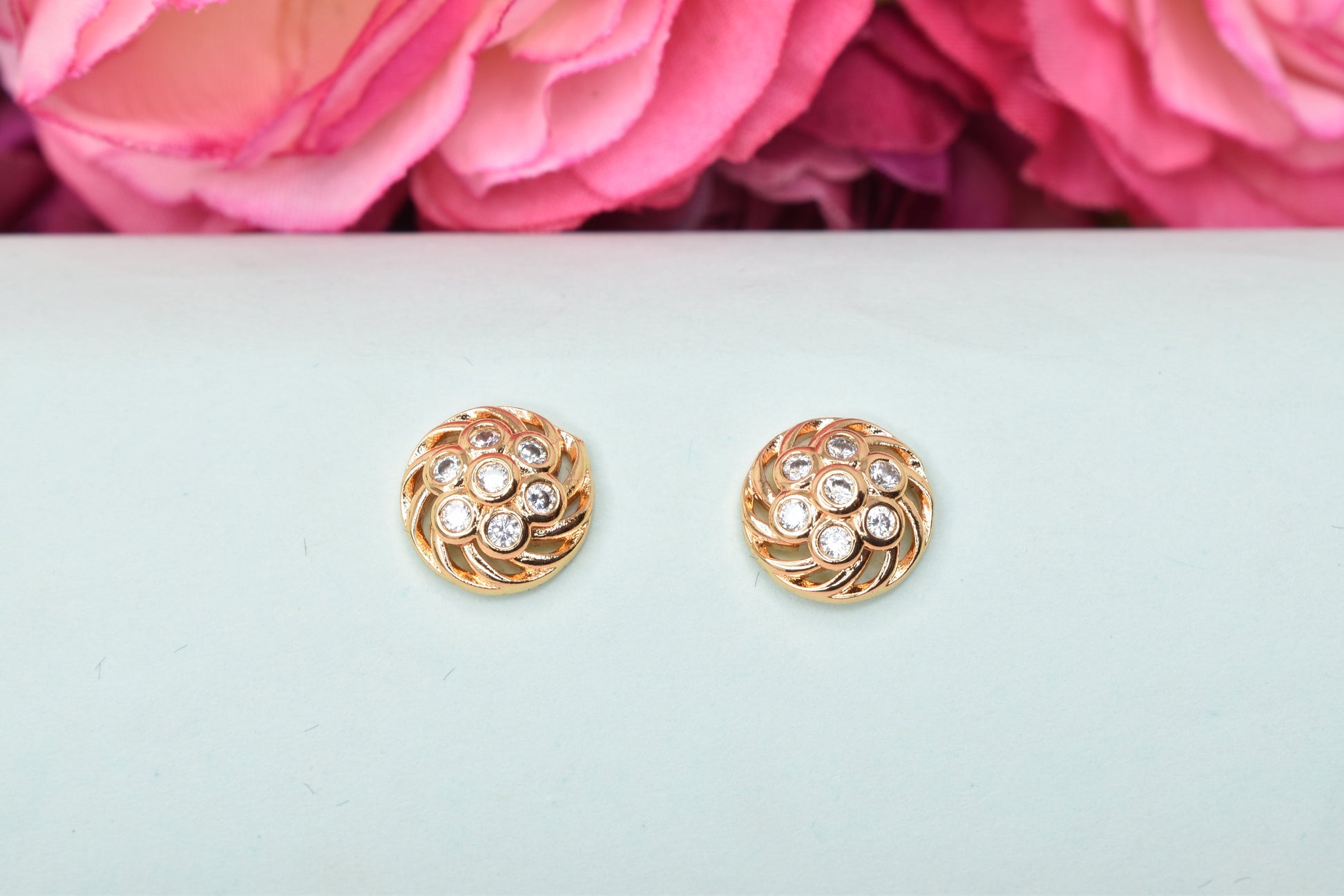 Rose gold plated earrings,bali earrings,stud,huggis,Jhumaka,jhumki big earrings,long earrings,earrings for girls,partywear earrings,bollywood earrings,wedding earrings,heavy designer earrings,