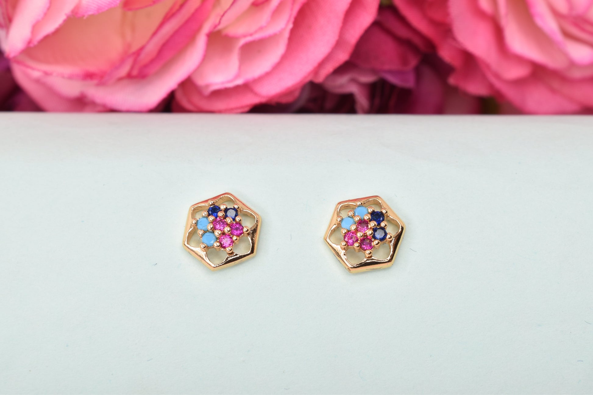 Rose gold plated earrings,bali earrings,stud,huggis,Jhumaka,jhumki big earrings,long earrings,earrings for girls,partywear earrings,bollywood earrings,wedding earrings,heavy designer earrings,