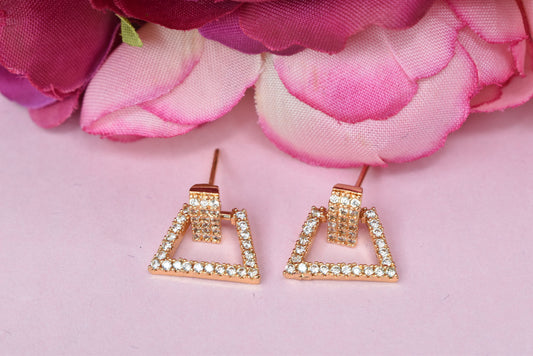 Rose gold plated earrings,bali earrings,stud,huggis,Jhumaka,jhumki big earrings,long earrings,earrings for girls,partywear earrings,bollywood earrings,wedding earrings,heavy designer earrings,