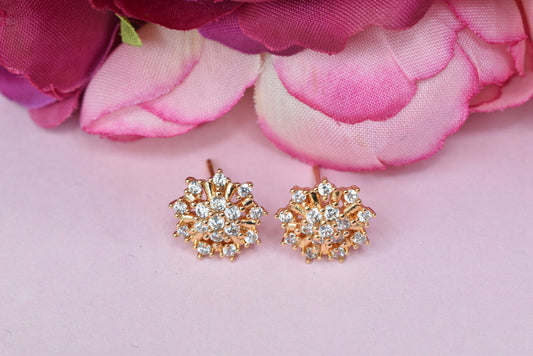 Rose gold plated earrings,bali earrings,stud,huggis,Jhumaka,jhumki big earrings,long earrings,earrings for girls,partywear earrings,bollywood earrings,wedding earrings,heavy designer earrings,