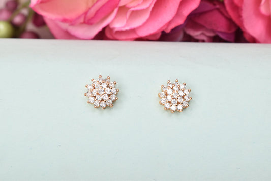 Rose gold plated earrings,bali earrings,stud,huggis,Jhumaka,jhumki big earrings,long earrings,earrings for girls,partywear earrings,bollywood earrings,wedding earrings,heavy designer earrings,