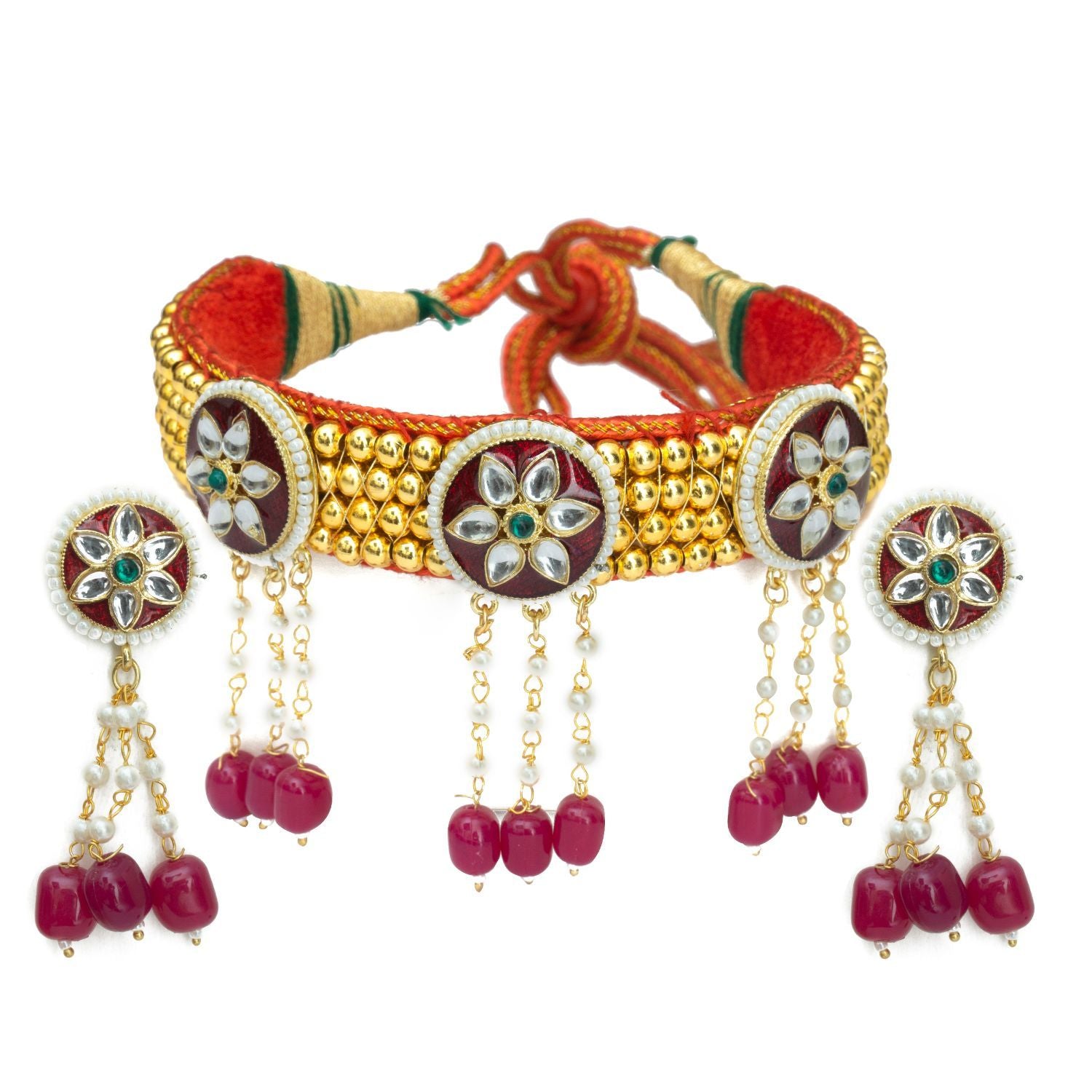 Rajasthani Bead Kanthi Choker Set for Women