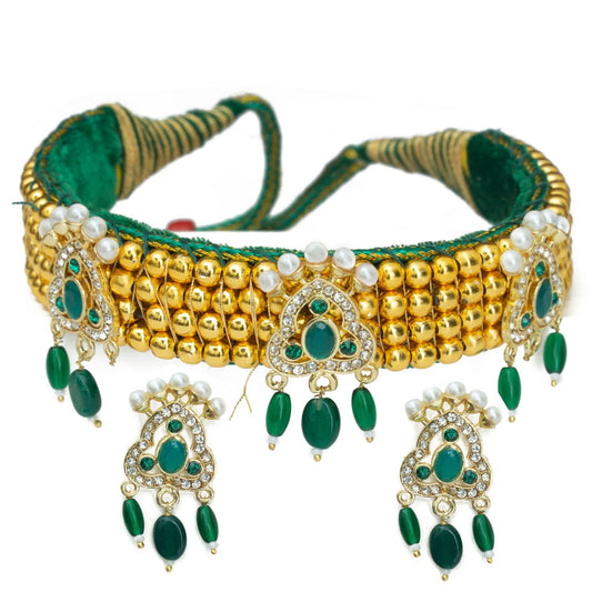 Rajasthani Bead Kanthi Choker Set for Women