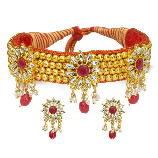 Rajasthani Bead Kanthi Choker Set for Women