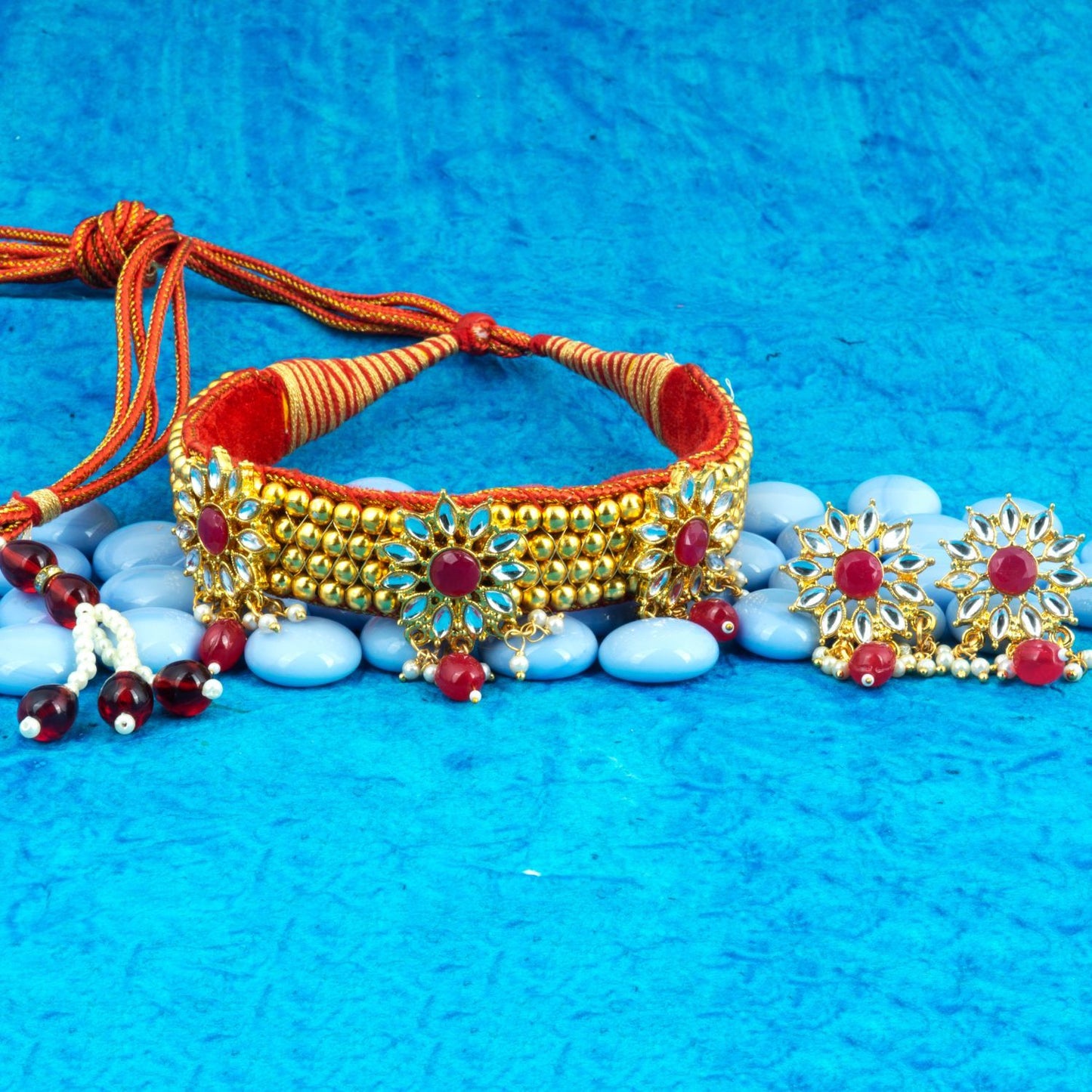 Rajasthani Bead Kanthi Choker Set for Women