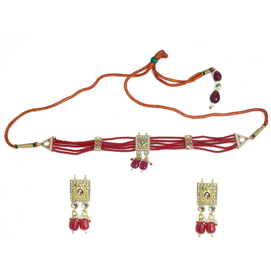 Rajasthani Bead Kanthi Choker Set for Women