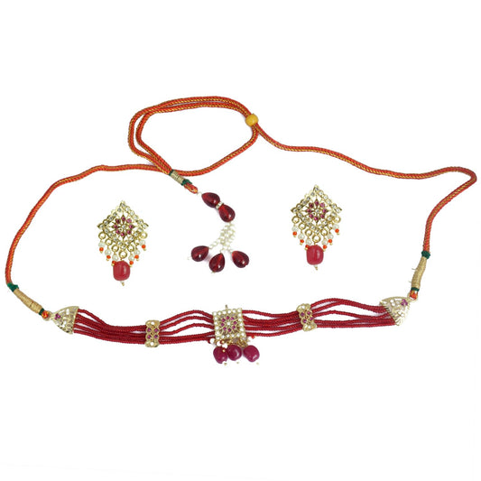 Rajasthani Bead Kanthi Choker Set for Women