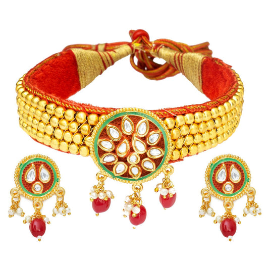 Rajasthani Bead Kanthi Choker Set for Women