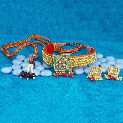 Rajasthani Bead Kanthi Choker Set for Women