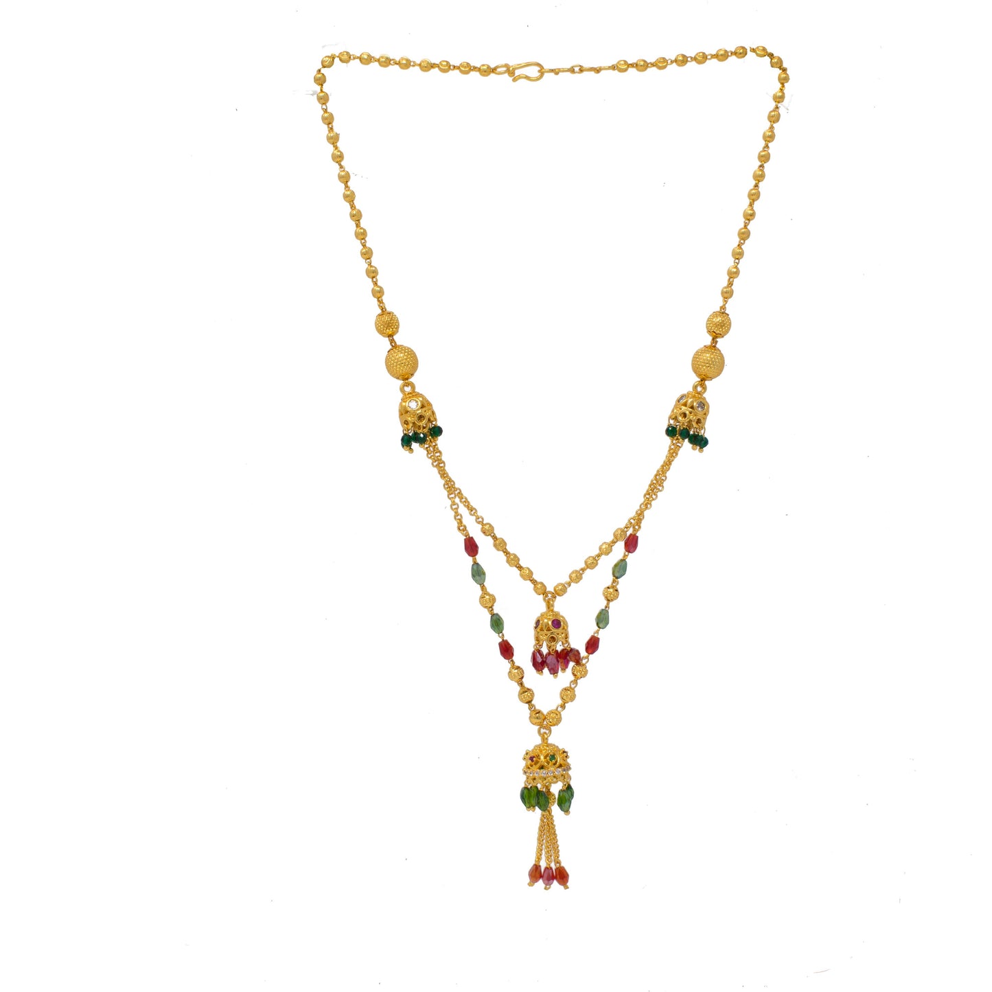 Stylish Gold Plated Multy Color Neck piece