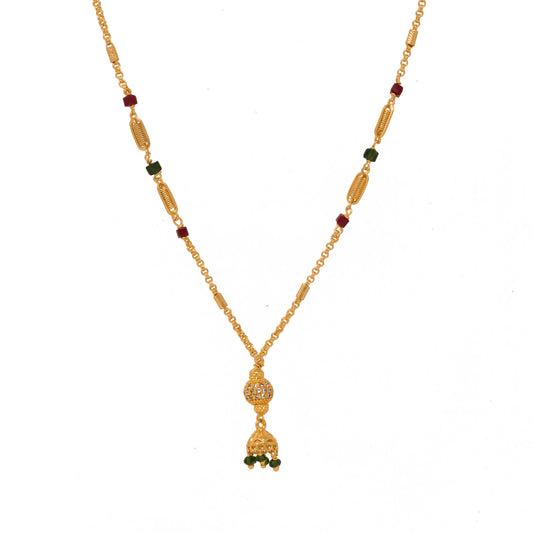 Delicate Gold Plated Simple design Neck piece