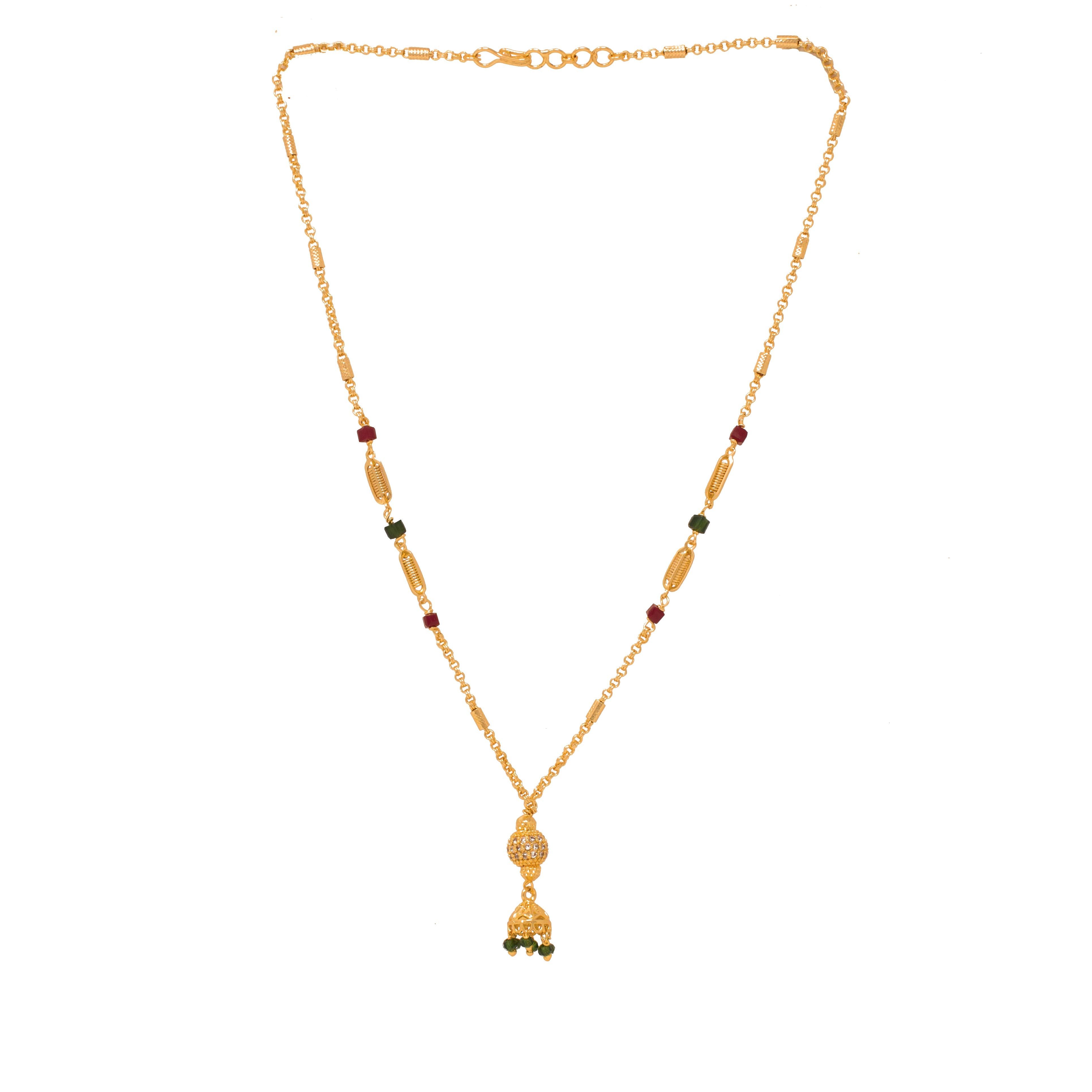 Delicate Gold Plated Simple design Neck piece