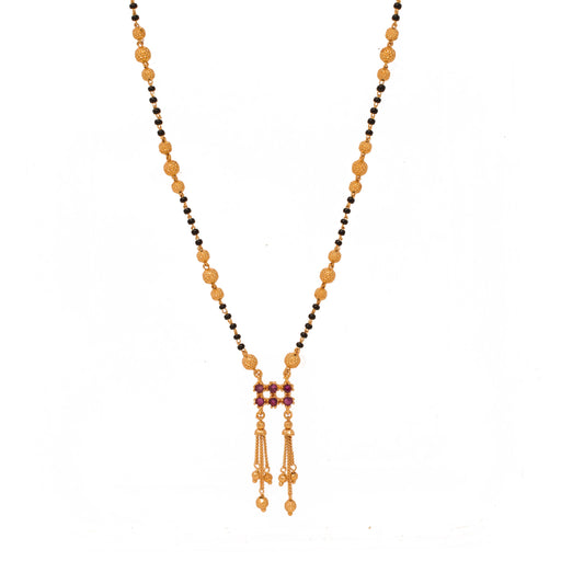 Stunning Gold Plated Tassel Design Mangalsutra