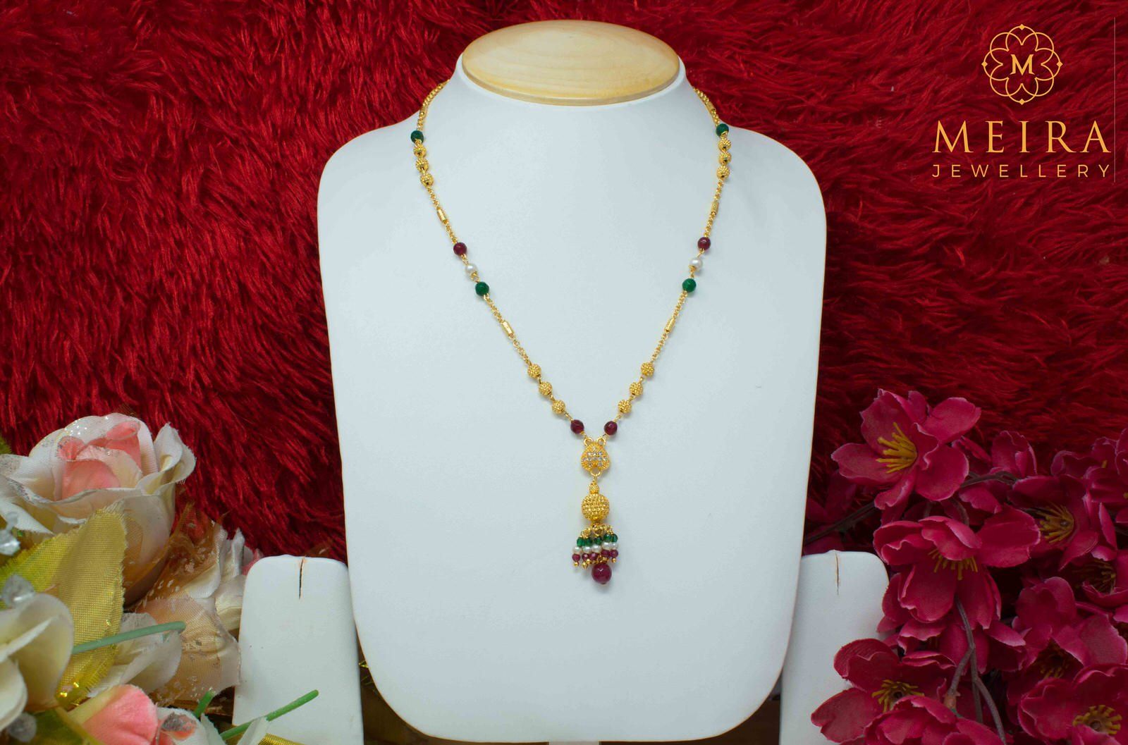 Latest Designer Gold Plated Neck Piece for young Generation
