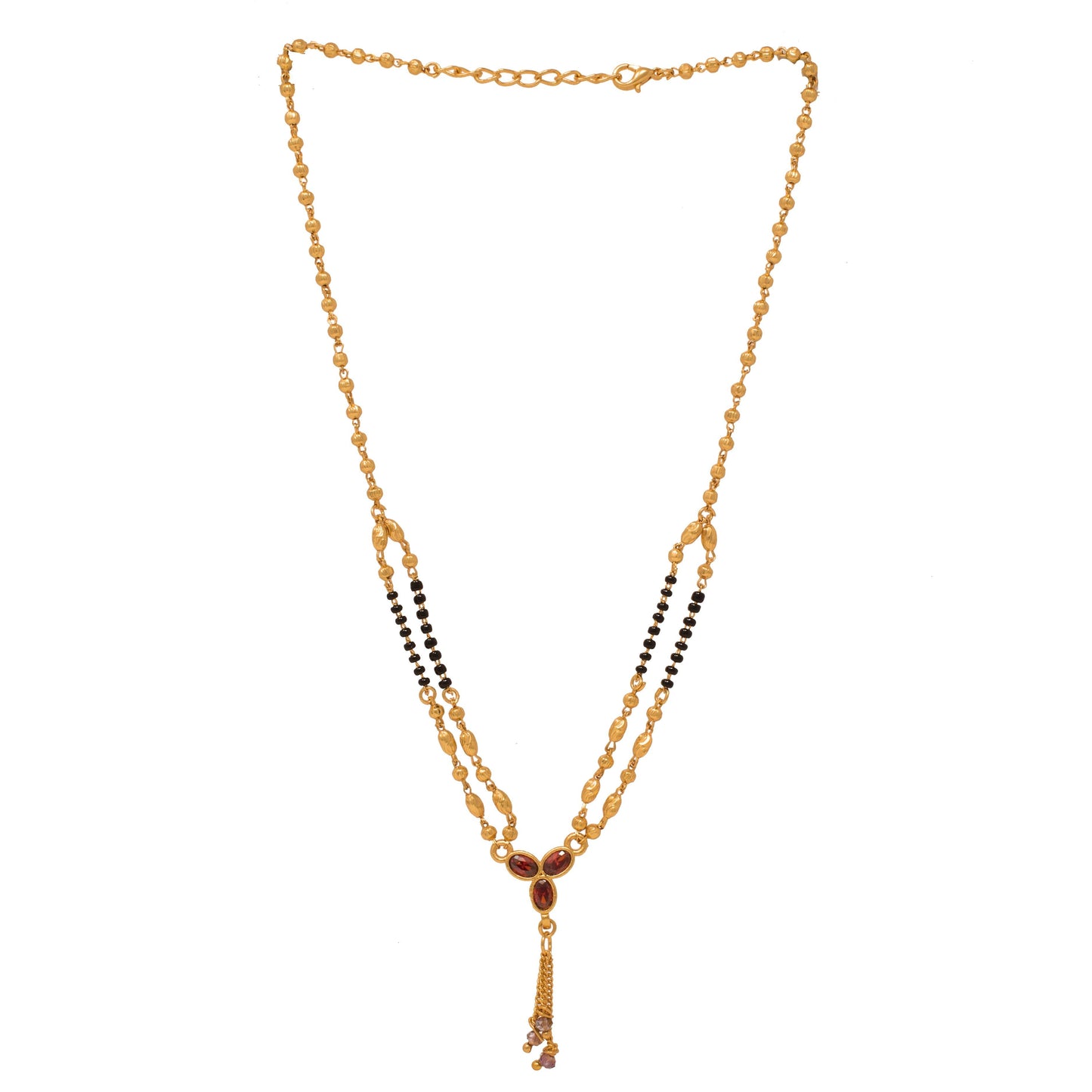 Ethnic Gold Plated Two String Mangalsutra