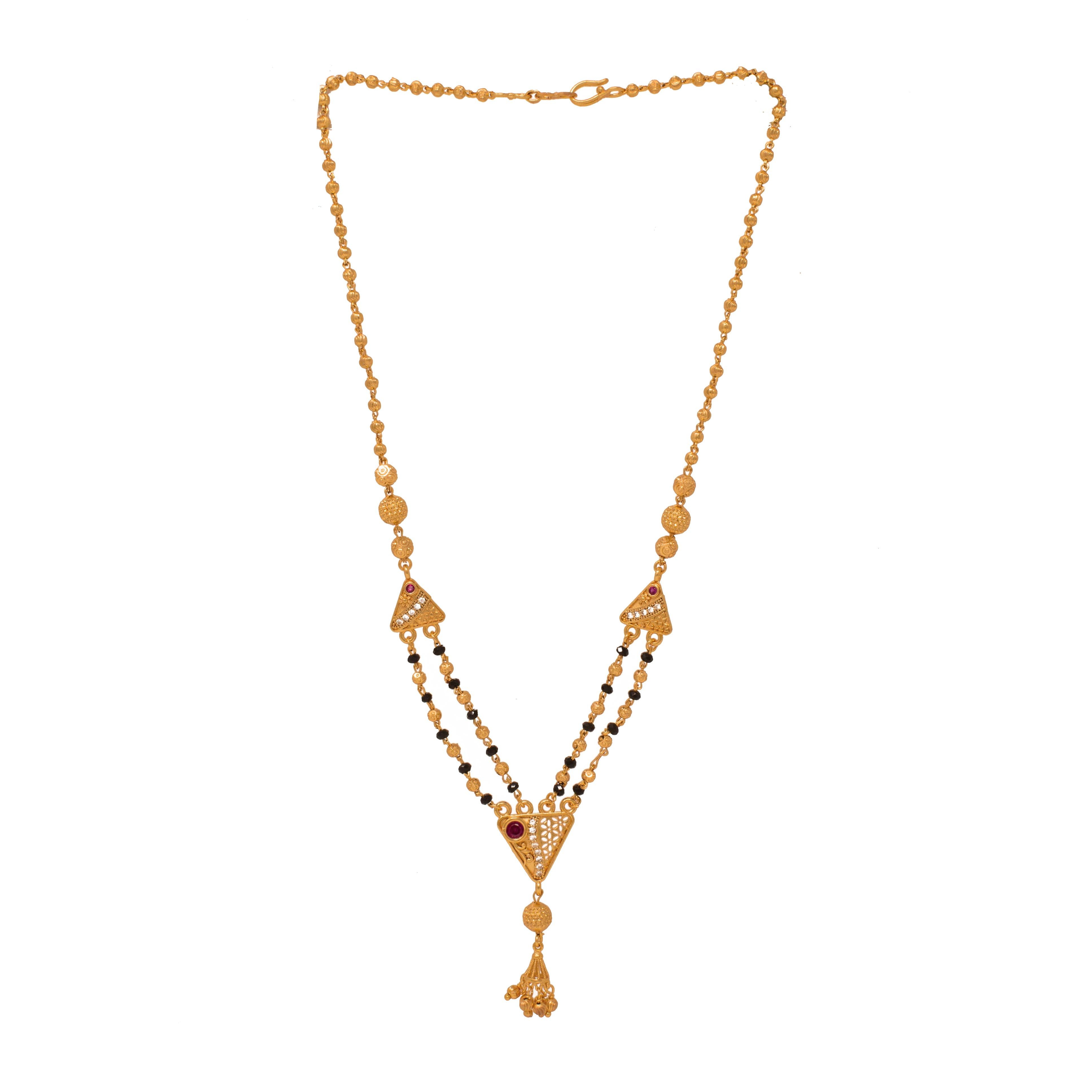 Fancy Gold Plated Multy String Mangalsutra