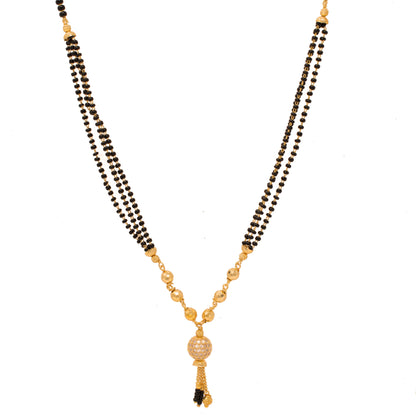 Traditional Gold Plated Solitaire Design Mangalsutra