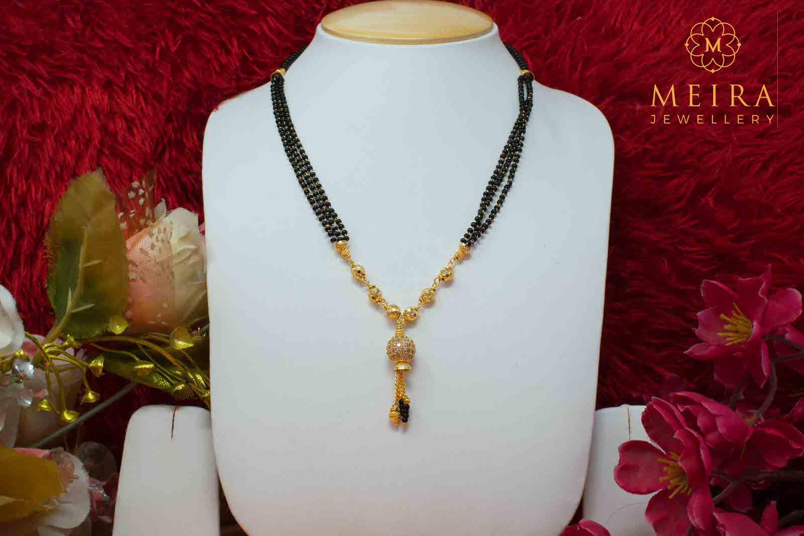 Traditional Gold Plated Solitaire Design Mangalsutra