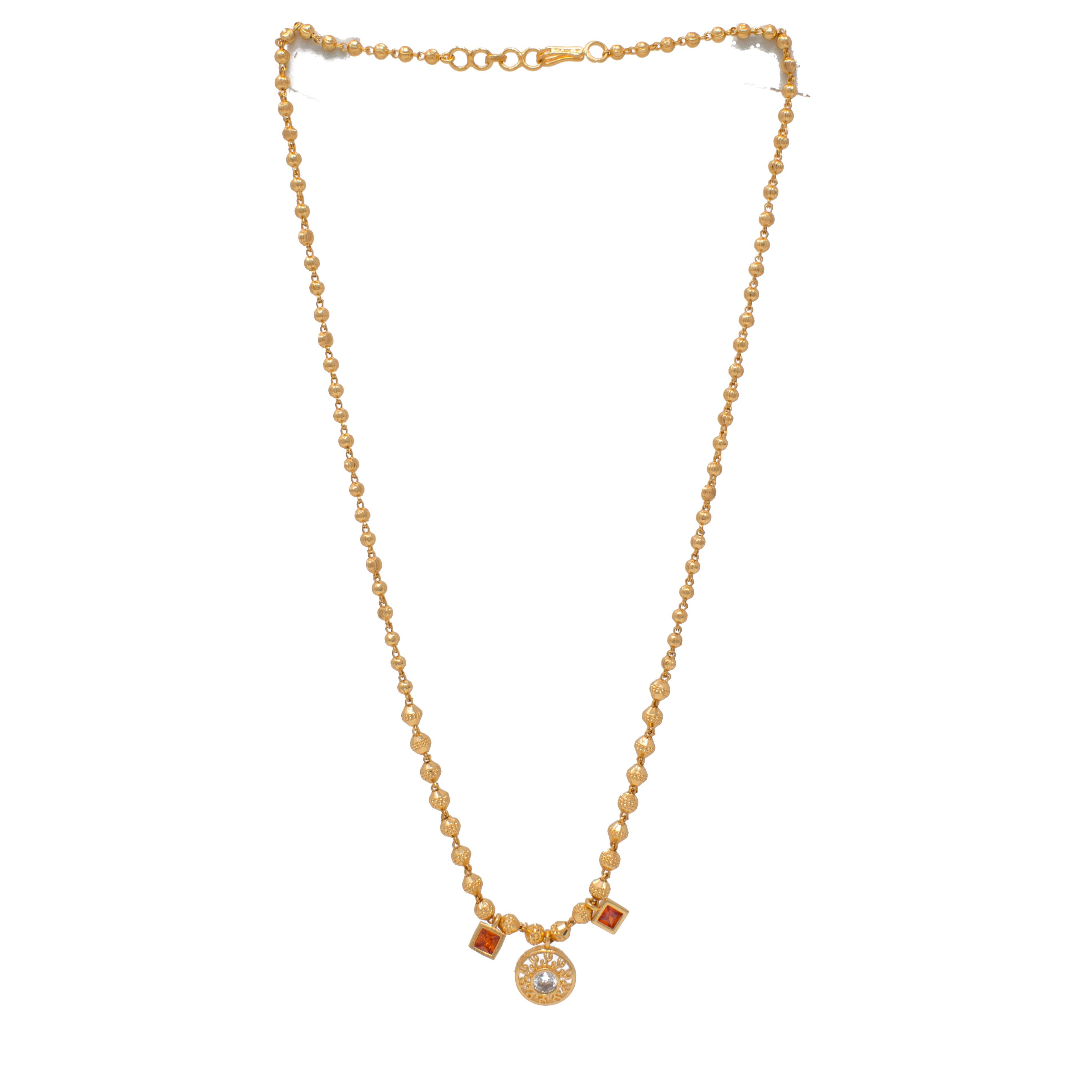 Stunning Gold Plated Kanthi Design Necklace