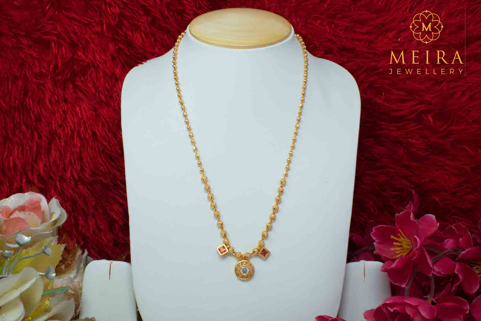 Stunning Gold Plated Kanthi Design Necklace